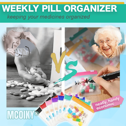 MCOIKY®  Reusable Zippered Mini Pouches (SET of 7)