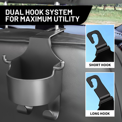 Back Seat Headrest Phone & Cup Holder