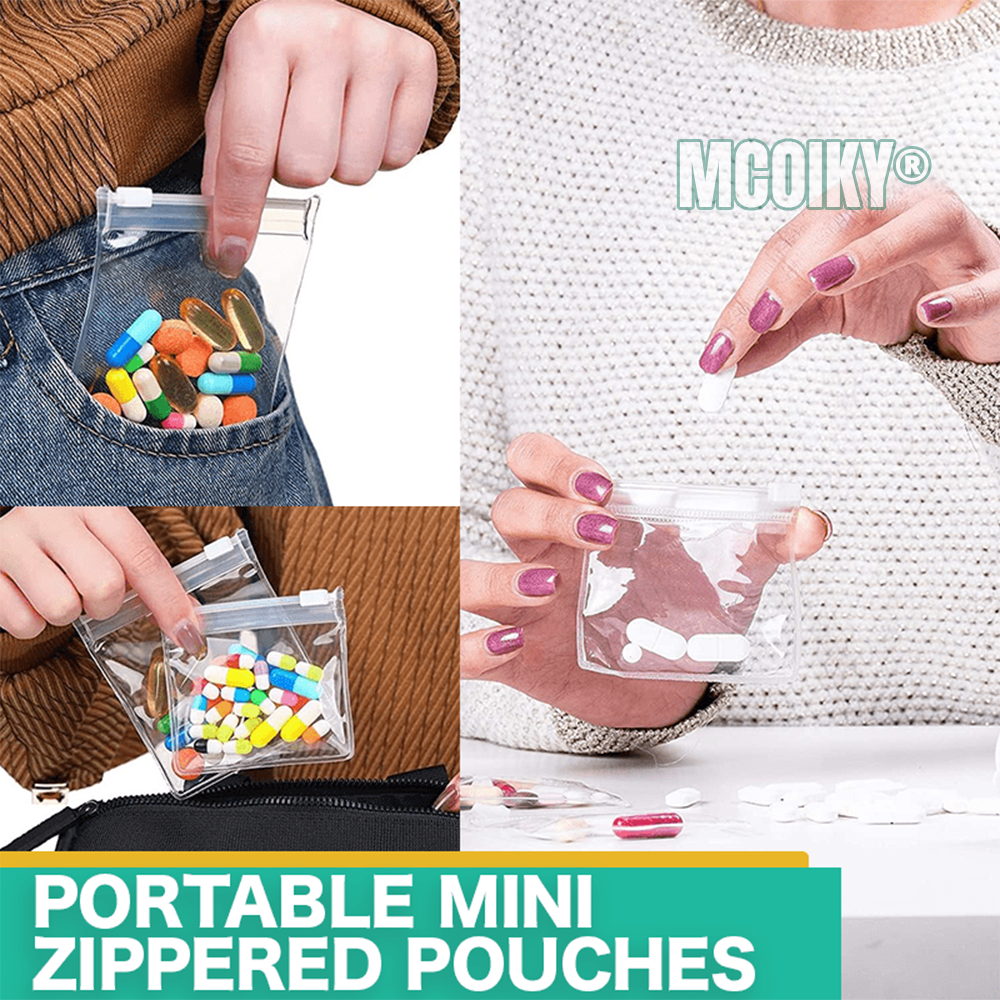 MCOIKY®  Reusable Zippered Mini Pouches (SET of 7)